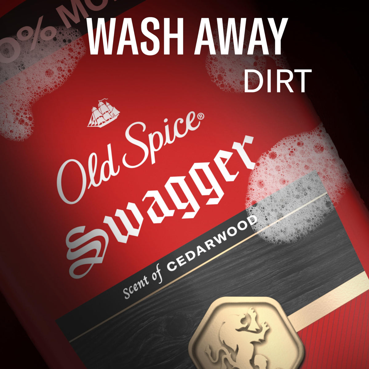 Old Spice Red Collection display with shampoo and deodorant to craft a signature scent
