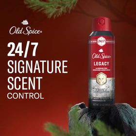 Old Spice mist spray texture capturing quick-dry freshness benefit