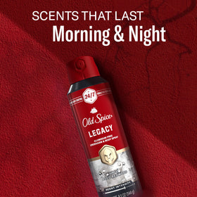 Old Spice tucked in travel pouch demonstrating travel-ready portability