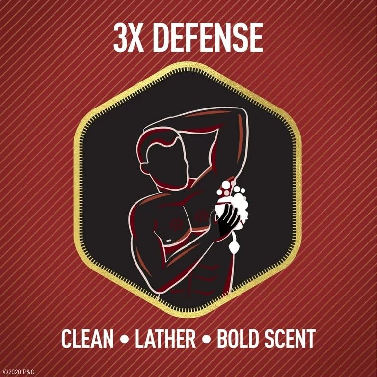 Old Spice Red Zone Swagger bottle in shower setting implying energizing routine