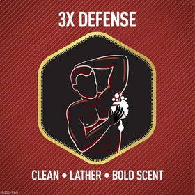 Old Spice Red Zone Swagger bottle in shower setting implying energizing routine