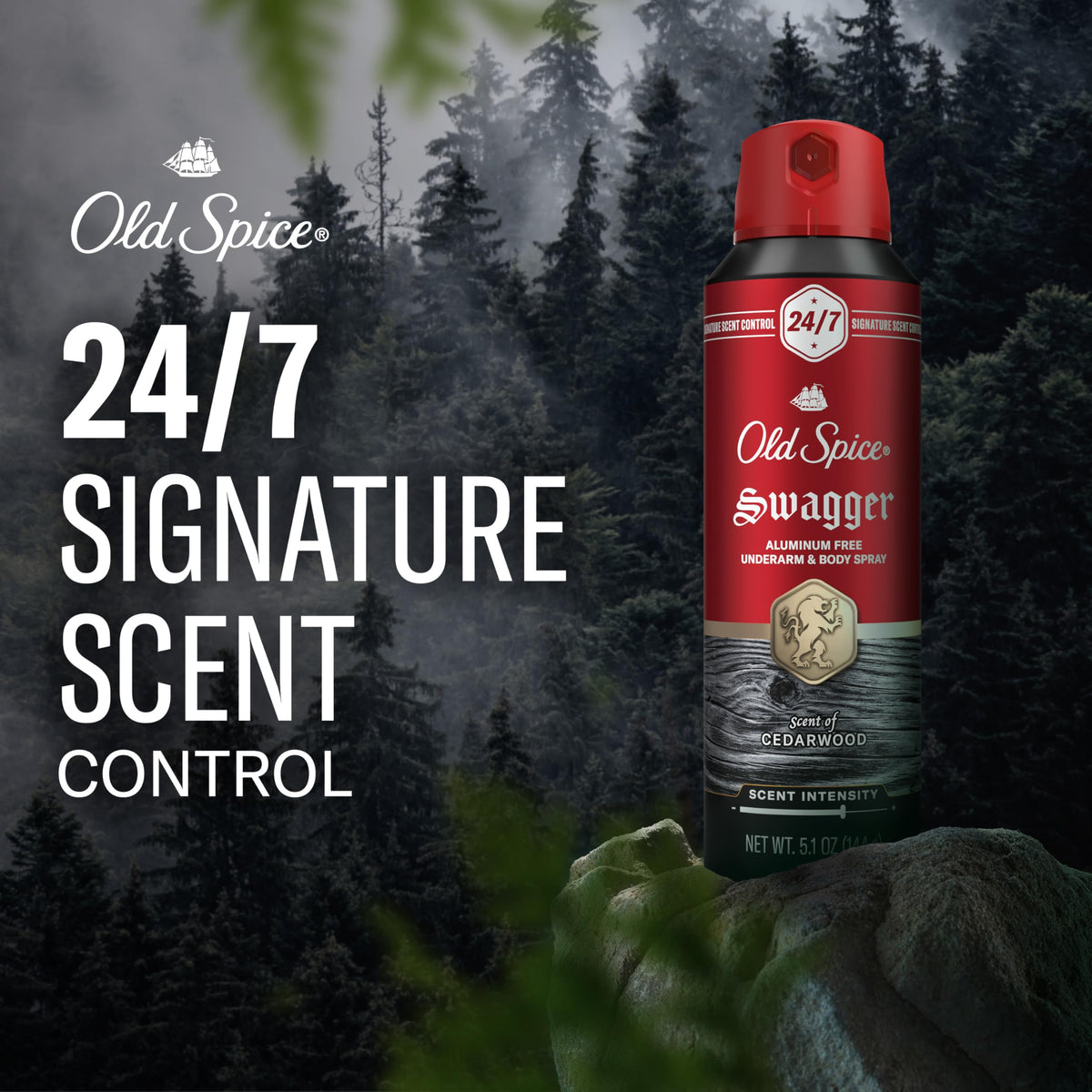 Old Spice scent notes composition with cedarwood apple and fresh herbs emphasized