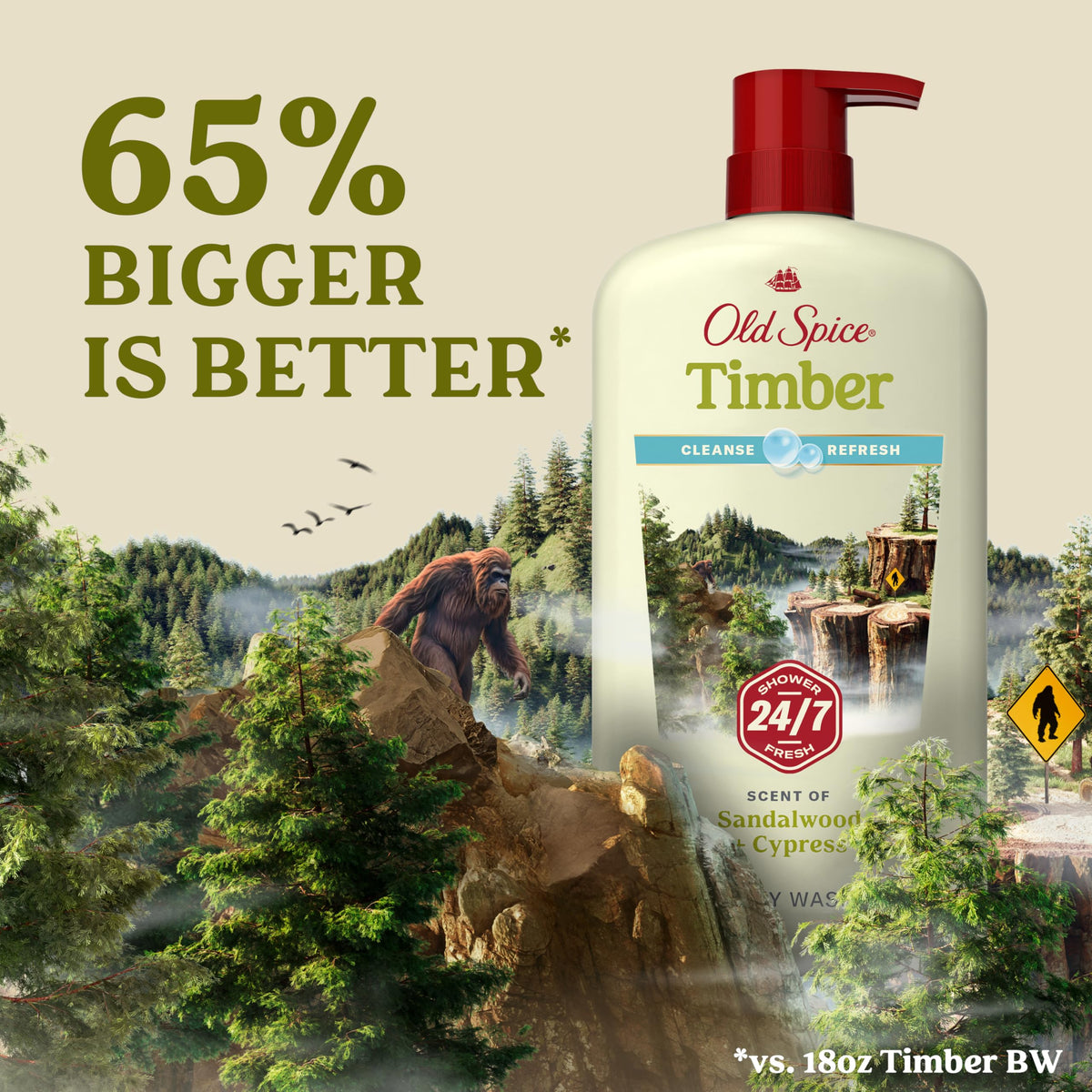 Old Spice in-shower lifestyle showing refreshing cleanse after exercise