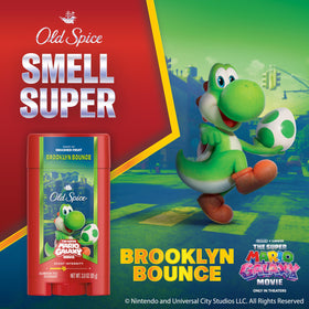 Old Spice smashed fruit label art emphasizing playful fragrance benefit
