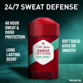 Old Spice soft solid application close-up gliding on for smooth sweat protection