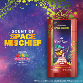 Old Spice Space Mischief close-up of product texture highlighting smooth glide benefit