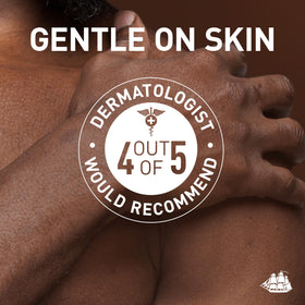 Old Spice spray being applied to chest to show versatile all-over use