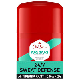 Old Spice stick close-up texture showing smooth invisible solid for clear application