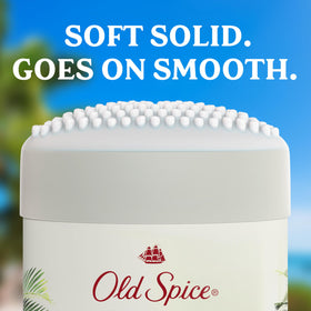 Old Spice stick opened showing product height for easy application benefit