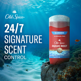 Old Spice stick raised from base demonstrating easy twist application benefit