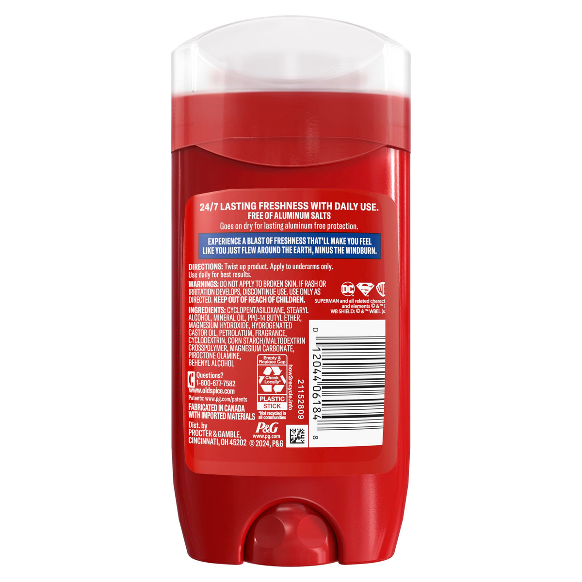 Old Spice limited edition box showing collectible Superman collaboration benefit