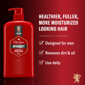 Old Spice Swagger back label with ingredients and usage instructions