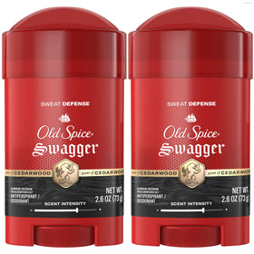 Old Spice Swagger cedarwood front packaging showing product and benefits