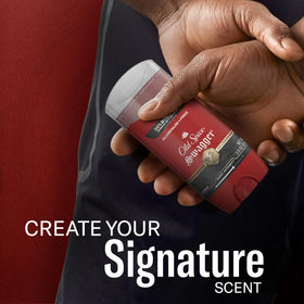Old Spice Swagger with cedarwood and lime props showing scent profile