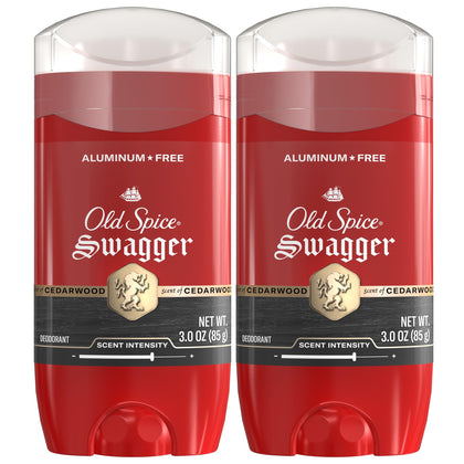 Old Spice Swagger front pack shows bold branding and clear scent name for confidence