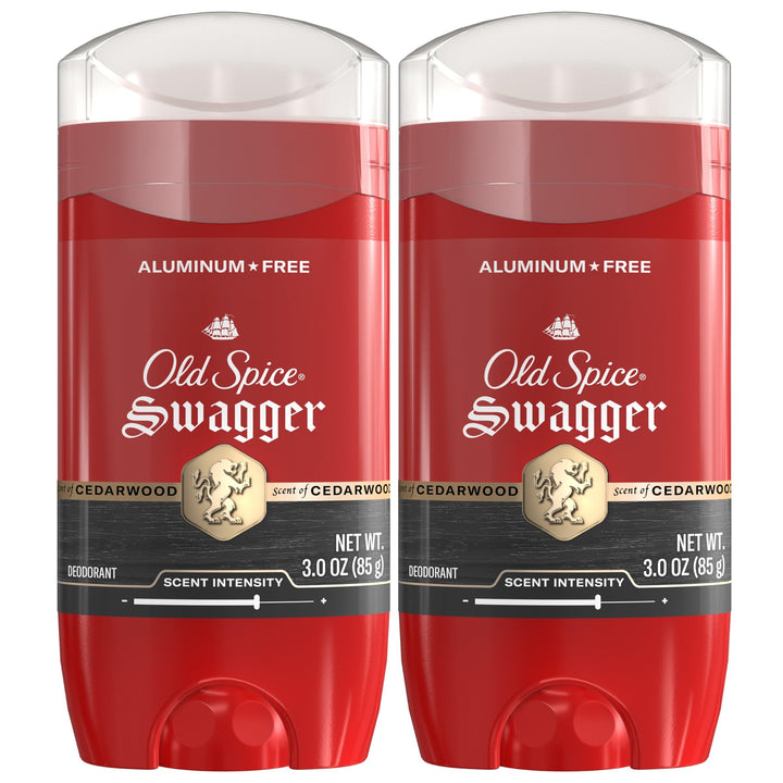 Old Spice Swagger front pack shows bold branding and clear scent name for confidence