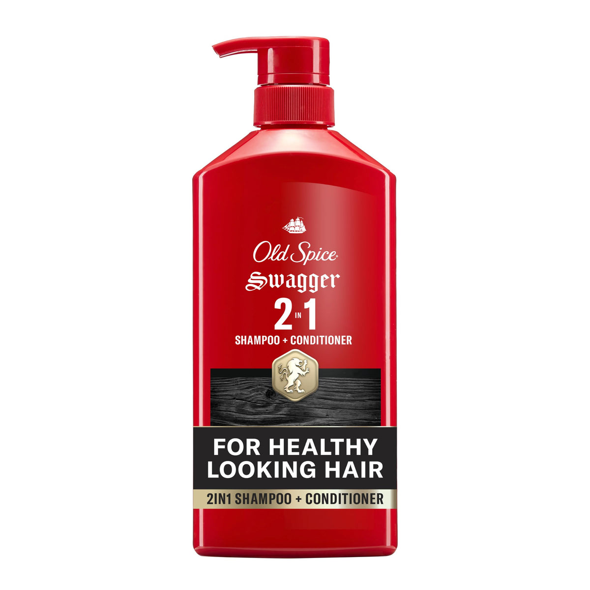 Old Spice Swagger front packaging showing bold bottle and scent