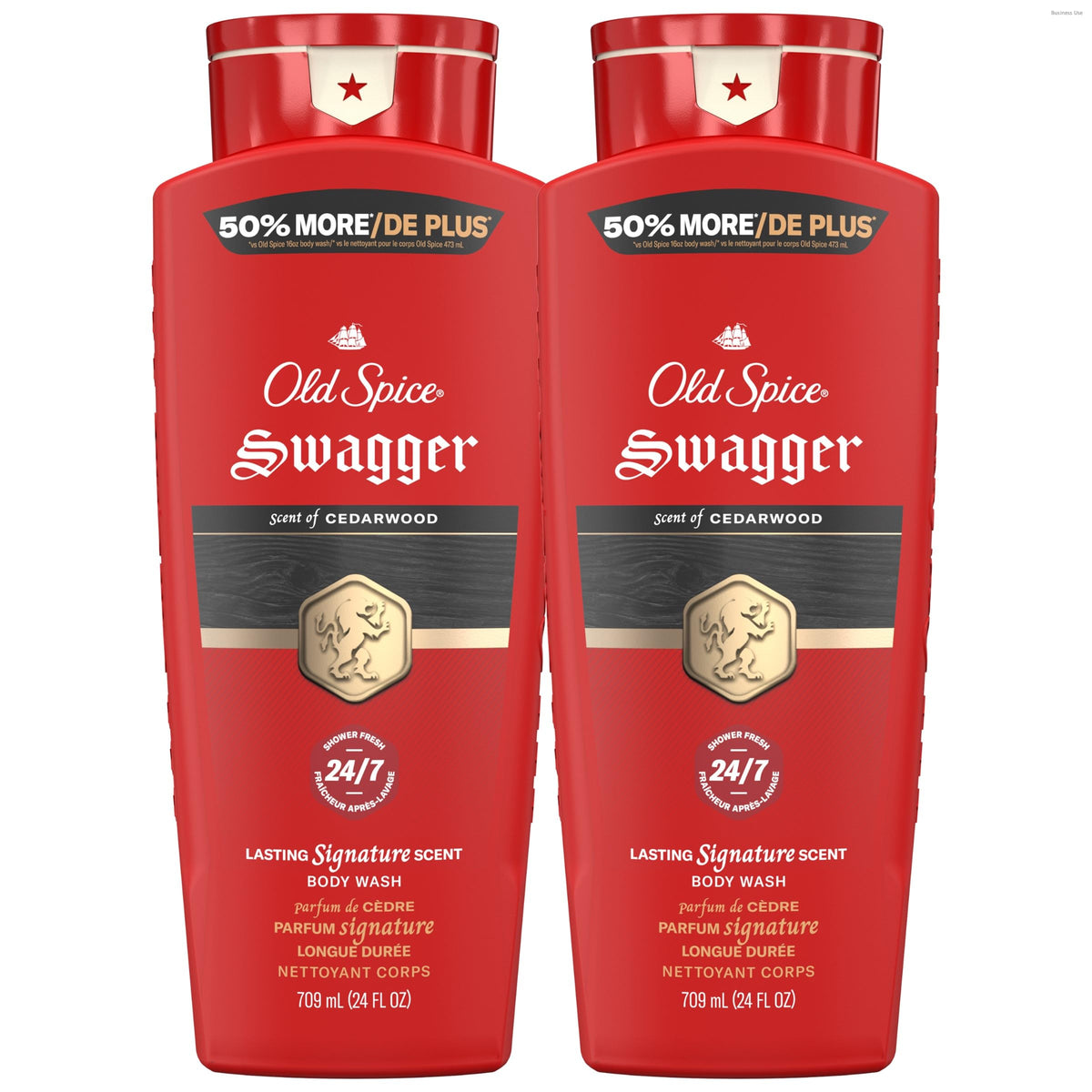 Old Spice Swagger front packaging showing bold lime and cedarwood scent and benefit