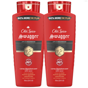Old Spice Swagger front packaging showing bold lime and cedarwood scent and benefit