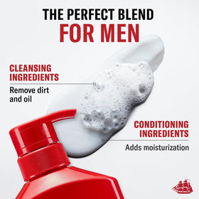 Old Spice Swagger in use under shower demonstrating easy rinse