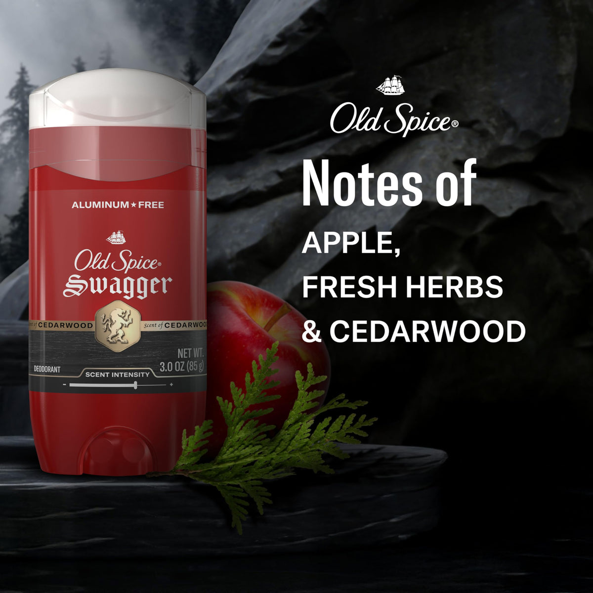Old Spice Swagger in bathroom setting for morning freshness benefit