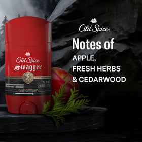 Old Spice Swagger placed in bathroom setup to highlight daily grooming convenience