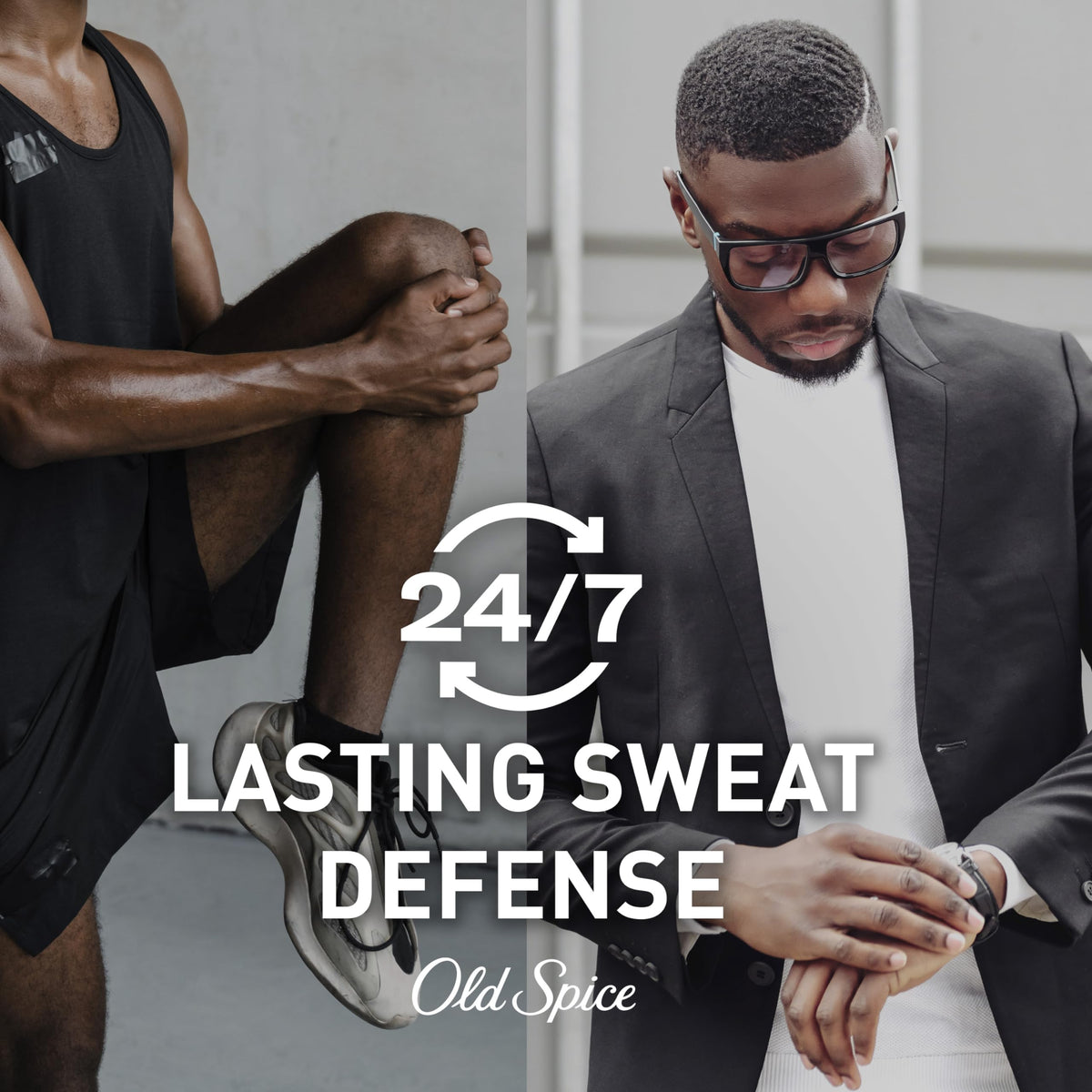 Old Spice Swagger in hand to show 2.6 oz size and travel-friendly benefit