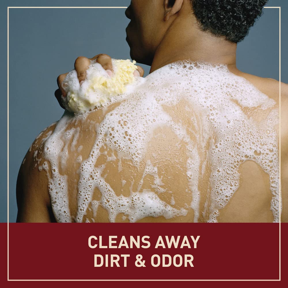 Old Spice Swagger lather in hand demonstrating rich foam for effective cleaning