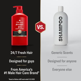 Old Spice Swagger pump dispensing rich lather for fast cleansing