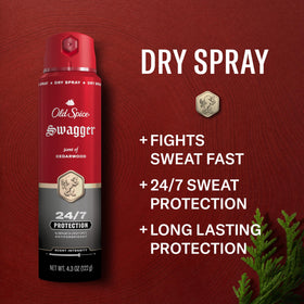 Old Spice Swagger side label close-up highlighting product features
