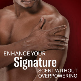 Old Spice Swagger held in hand illustrating 4.3 oz travel-friendly size