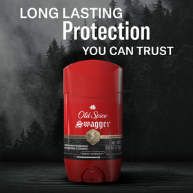 Old Spice Swagger held in hand for size comparison and portable protection