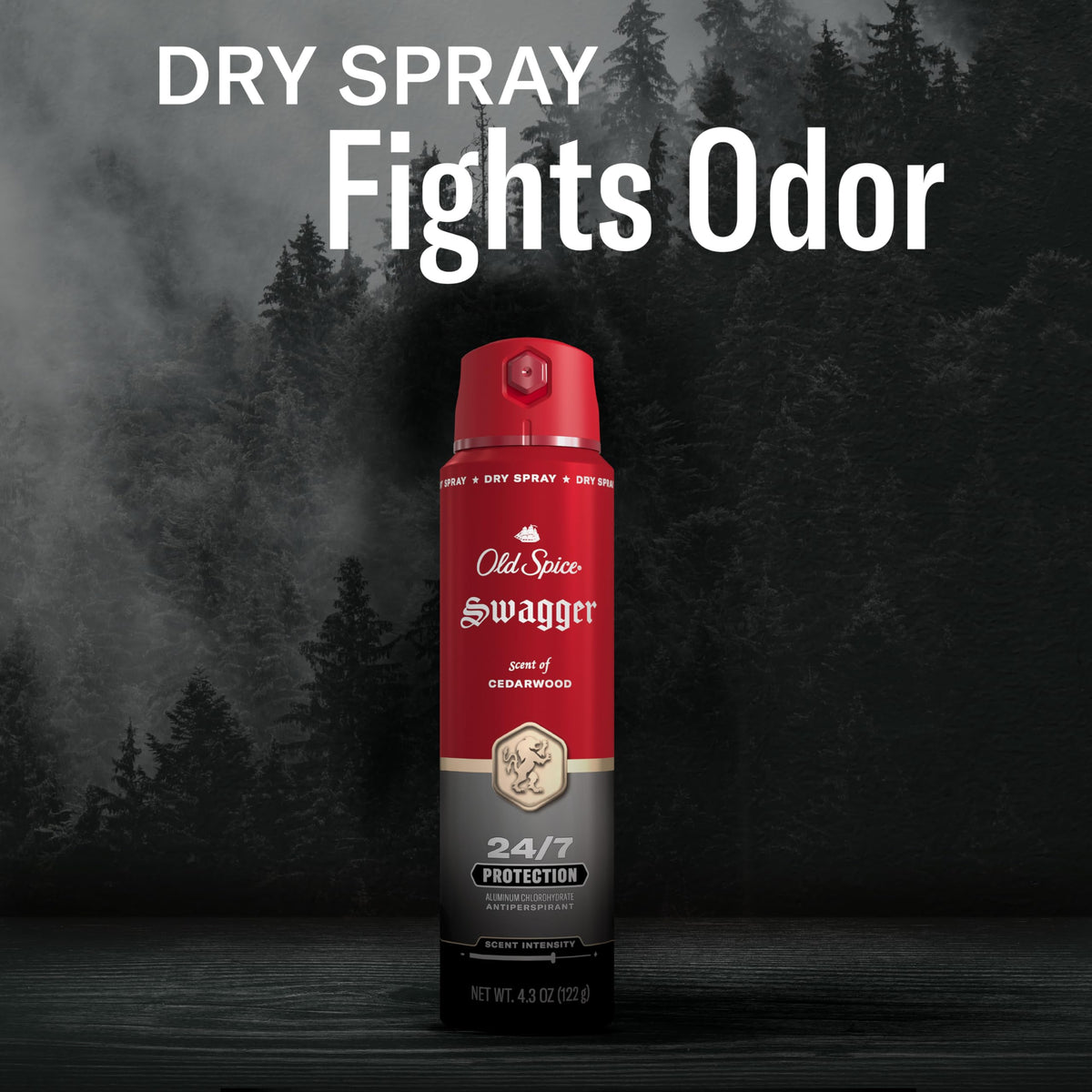 Old Spice Swagger size comparison illustrating portable 4.3 oz benefit