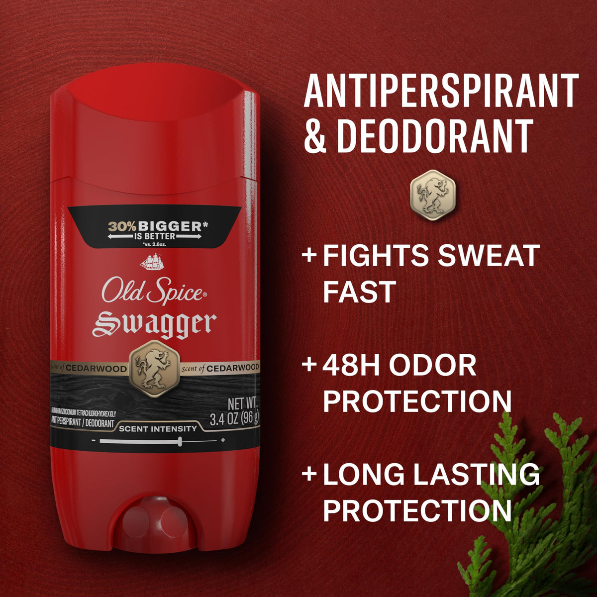Old Spice Swagger open stick texture demonstrating smooth, invisible application