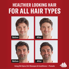 Old Spice Swagger creamy texture highlighting conditioning shine