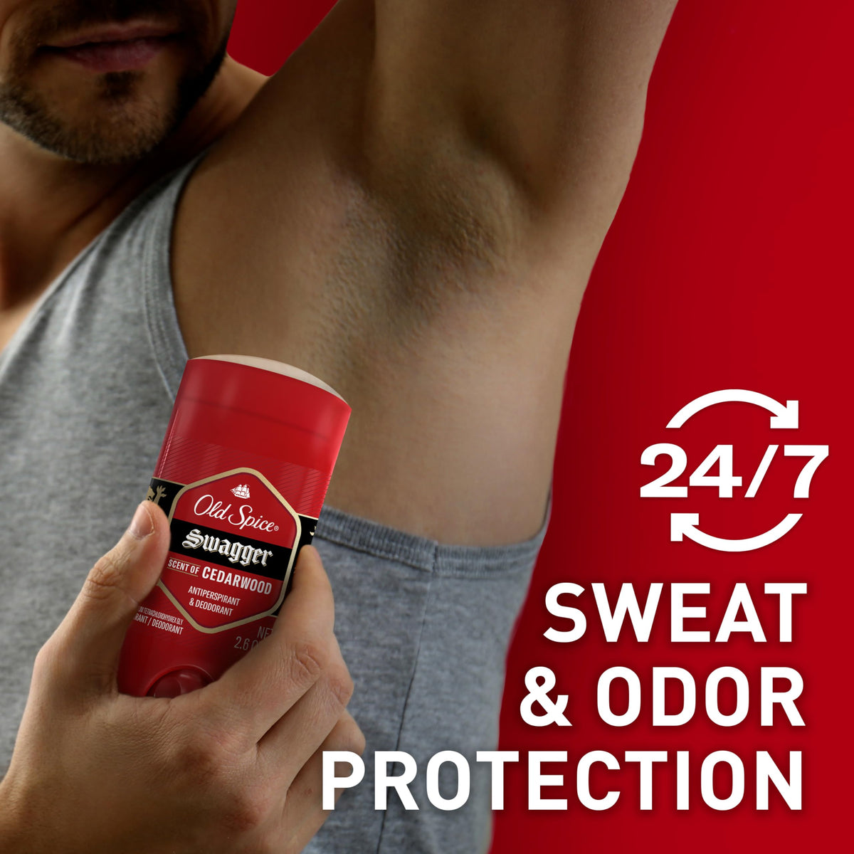 Old Spice Swagger texture detail highlighting smooth glide and fuss-free use