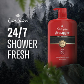 Old Spice Swagger lather close-up showing rich foam and effective cleansing action