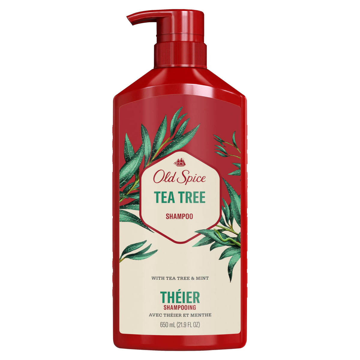 Old Spice styled hair after washing showing fuller looking hair benefit