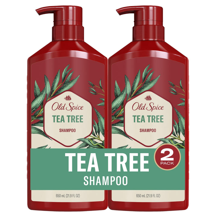 Old Spice bottle front view showing brand and minty benefit