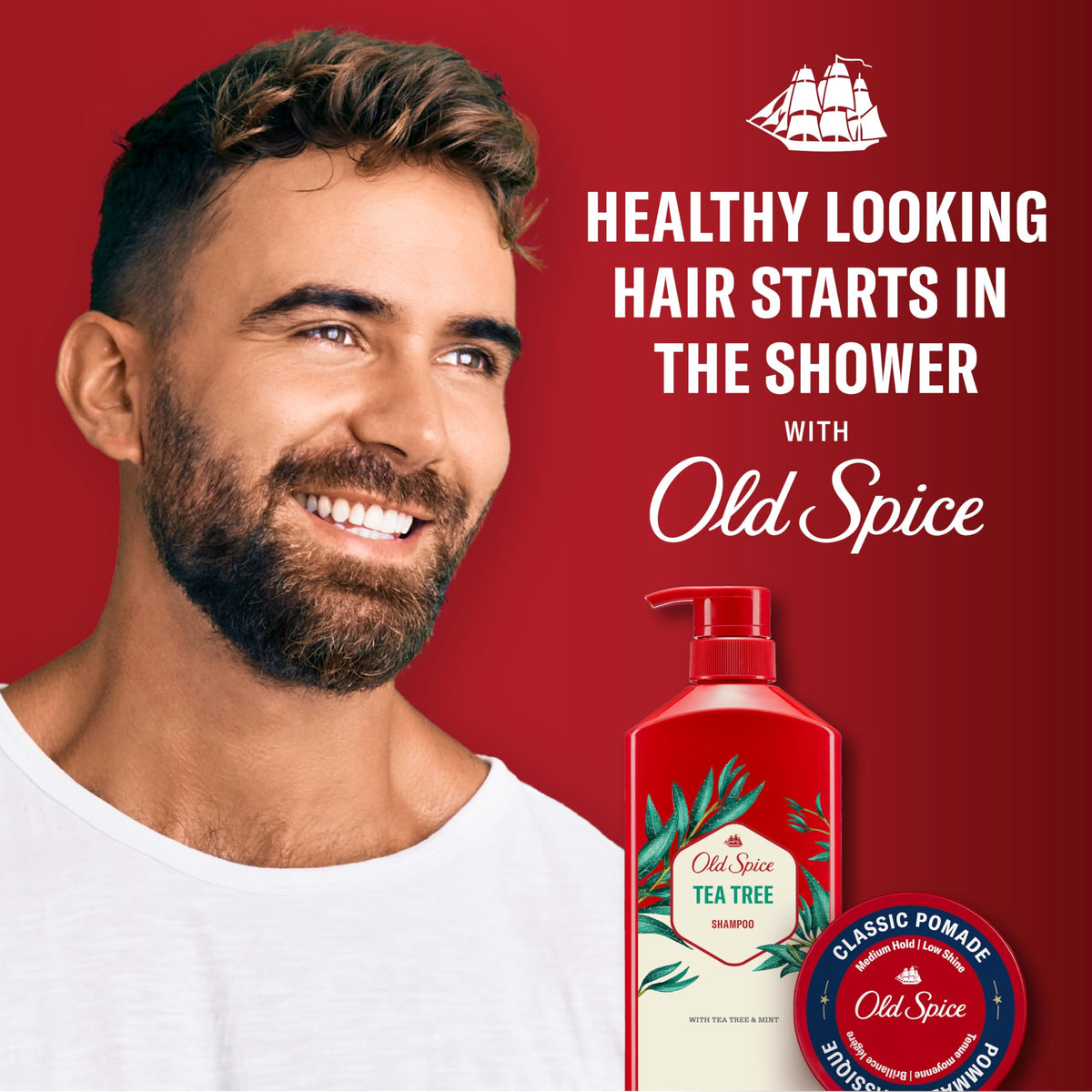 Old Spice twin pack boxed together showing value and convenience benefit