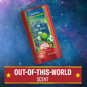 Old Spice deodorant surface texture close-up showing smooth glide benefit