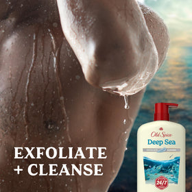 Old Spice rich lather texture on hand delivering deep-clean feel