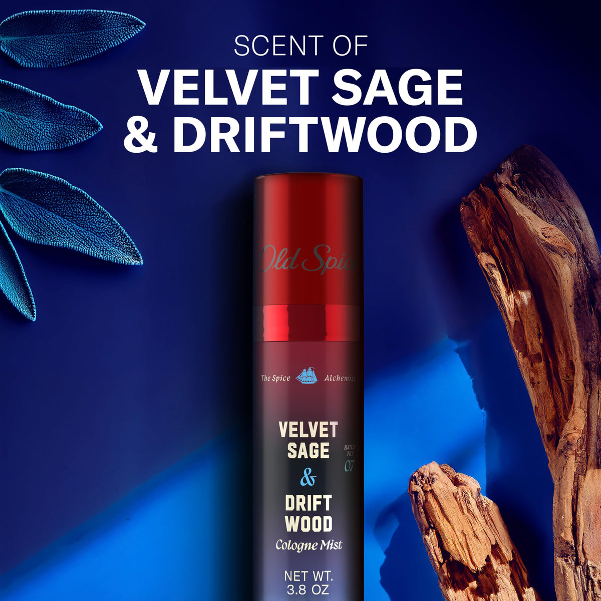 Old Spice fine mist texture demonstrating even coverage and quick dry