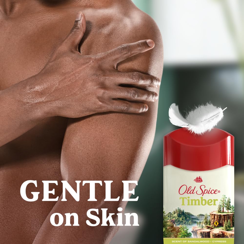 Old Spice product in use with man applying for all-day protection