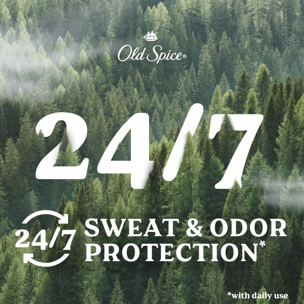 Old Spice cap off exposing product top and easy twist-up convenience