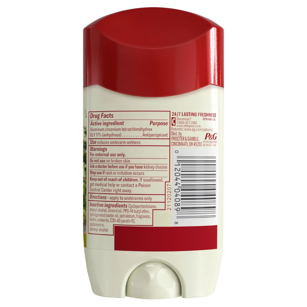Old Spice multi-angle product shot showing label, shape, and portability