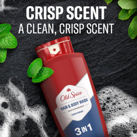 Old Spice bottle packed in travel pouch showing portability benefit
