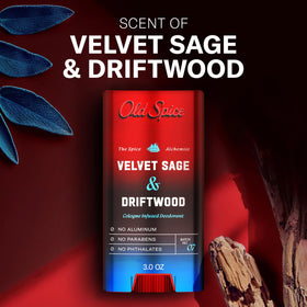 Old Spice deodorant in hand to show 3.0 oz size and portable everyday convenience
