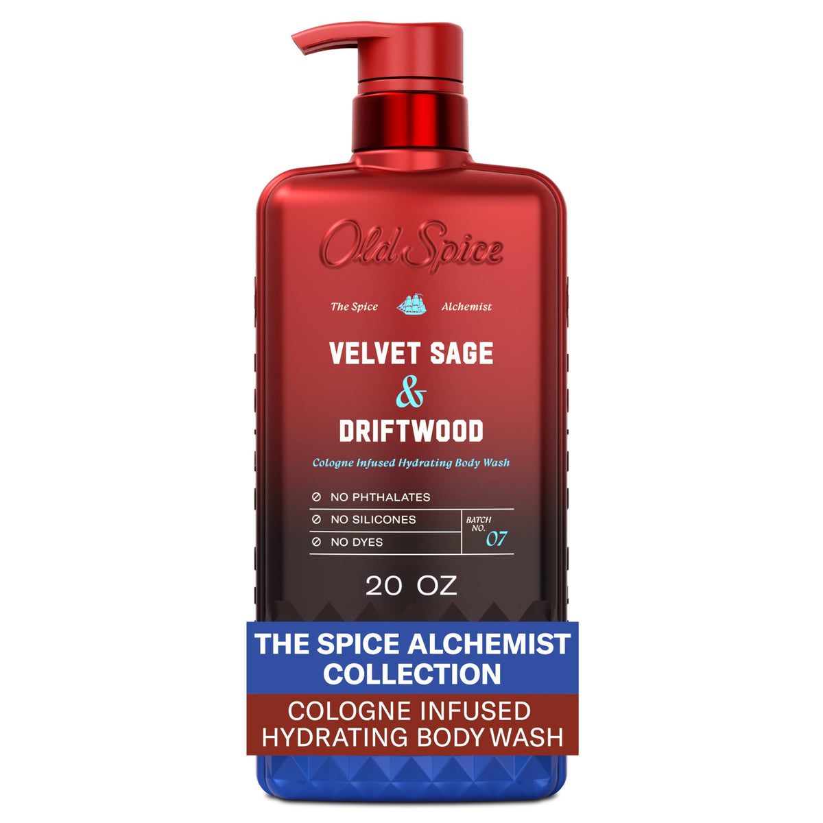 Old Spice Velvet Sage & Driftwood front packaging showing scent and benefit