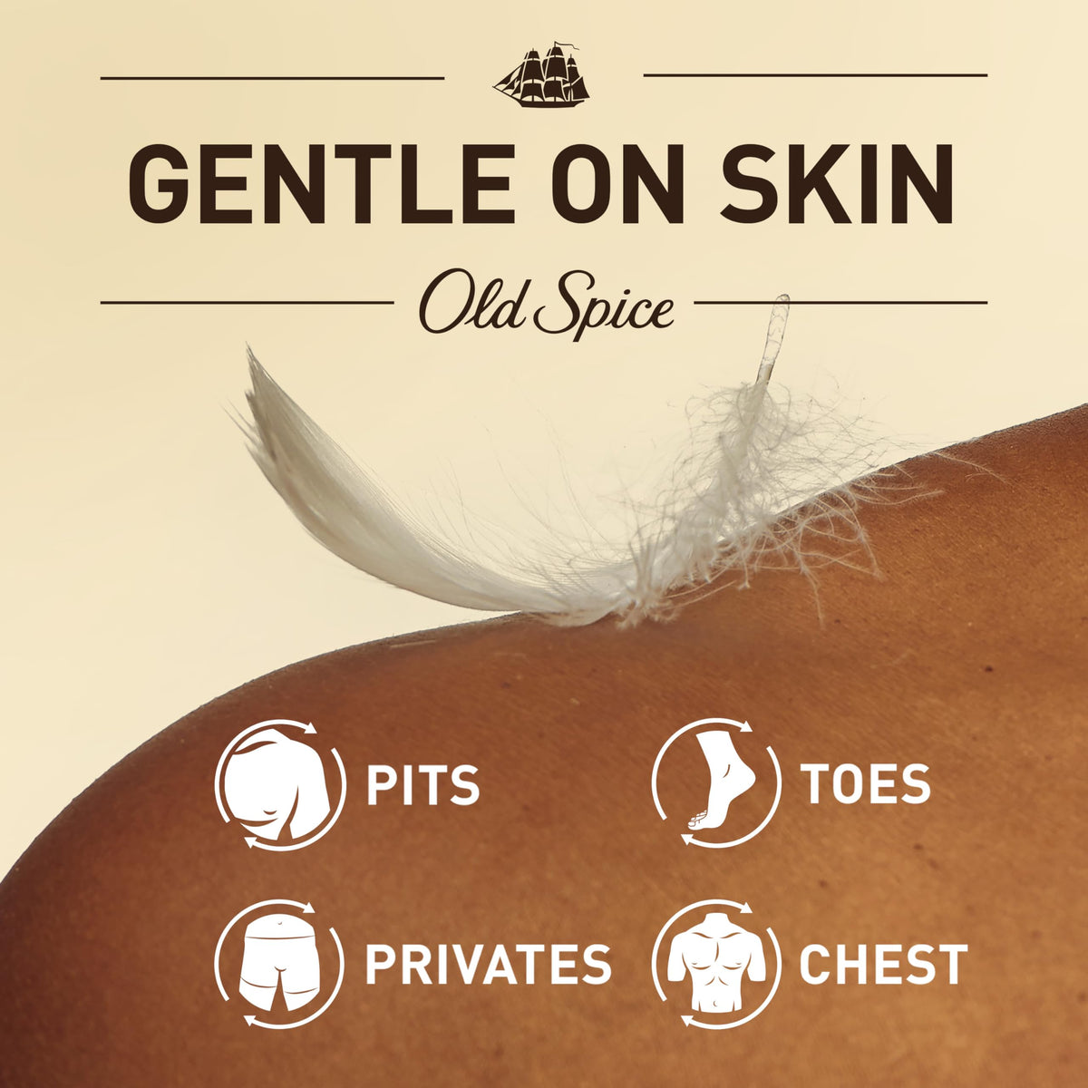 Old Spice whole body placed inside gym bag showing convenient portability and refresh use